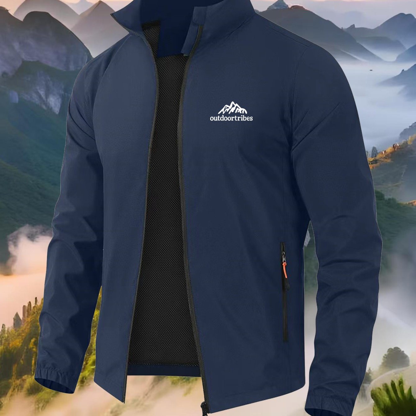 TEMU 2026 Outdoor For Jacket, Light Comfortable Ski-wear, High Quality, Fashion Taste Spoof Letters , Suitable For And Autumn Wear, Outdoor Sports