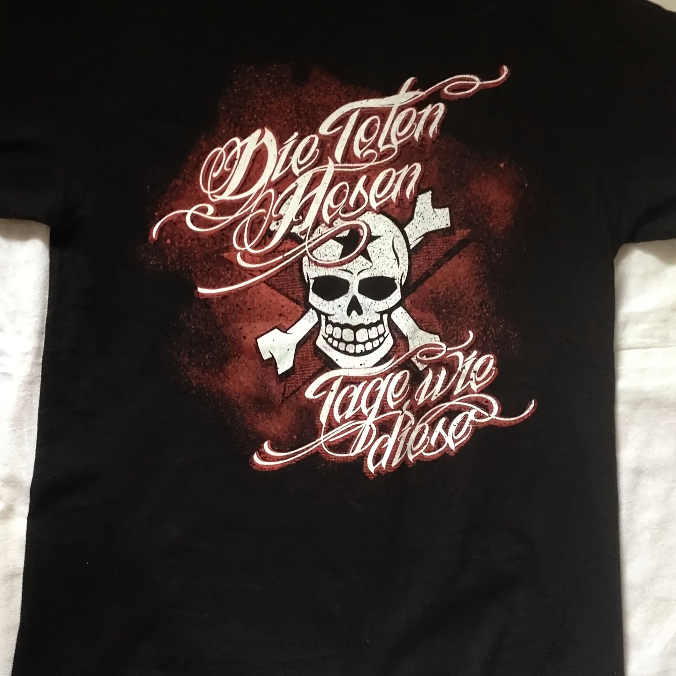 D-i Ies To Tens Ho Tage Wie Diese Band T Shirt Black Sz Small Punk Graphic Stretched Comfortable