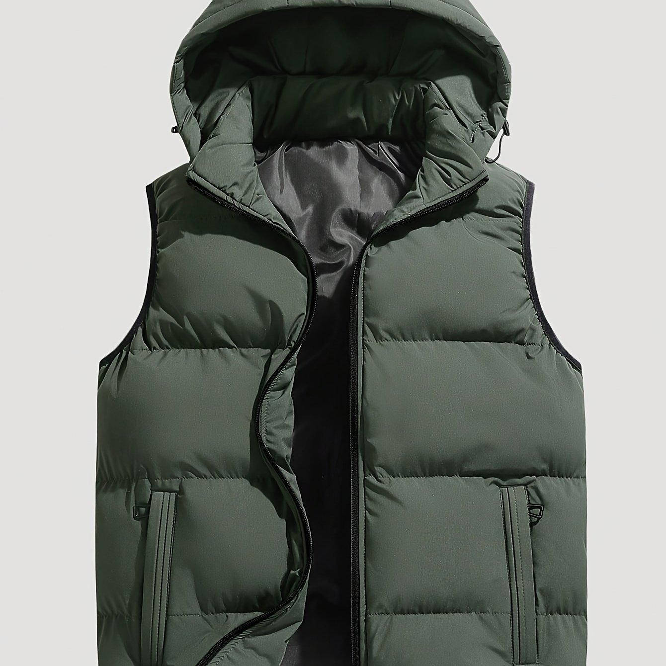 TEMU Chaleco de Otoño Invierno para Mujer, Chaqueta Camisola Holgada con Capucha y Color Sólido, Chaleco