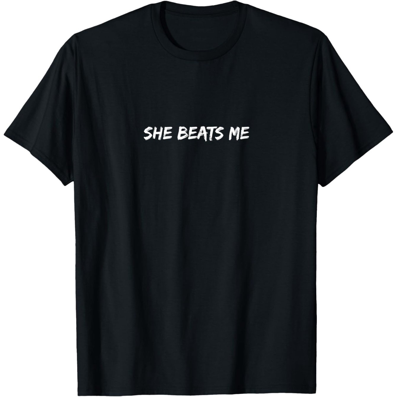 TEMU She Novelty Funny Humour Minimalist Joke T-shirt