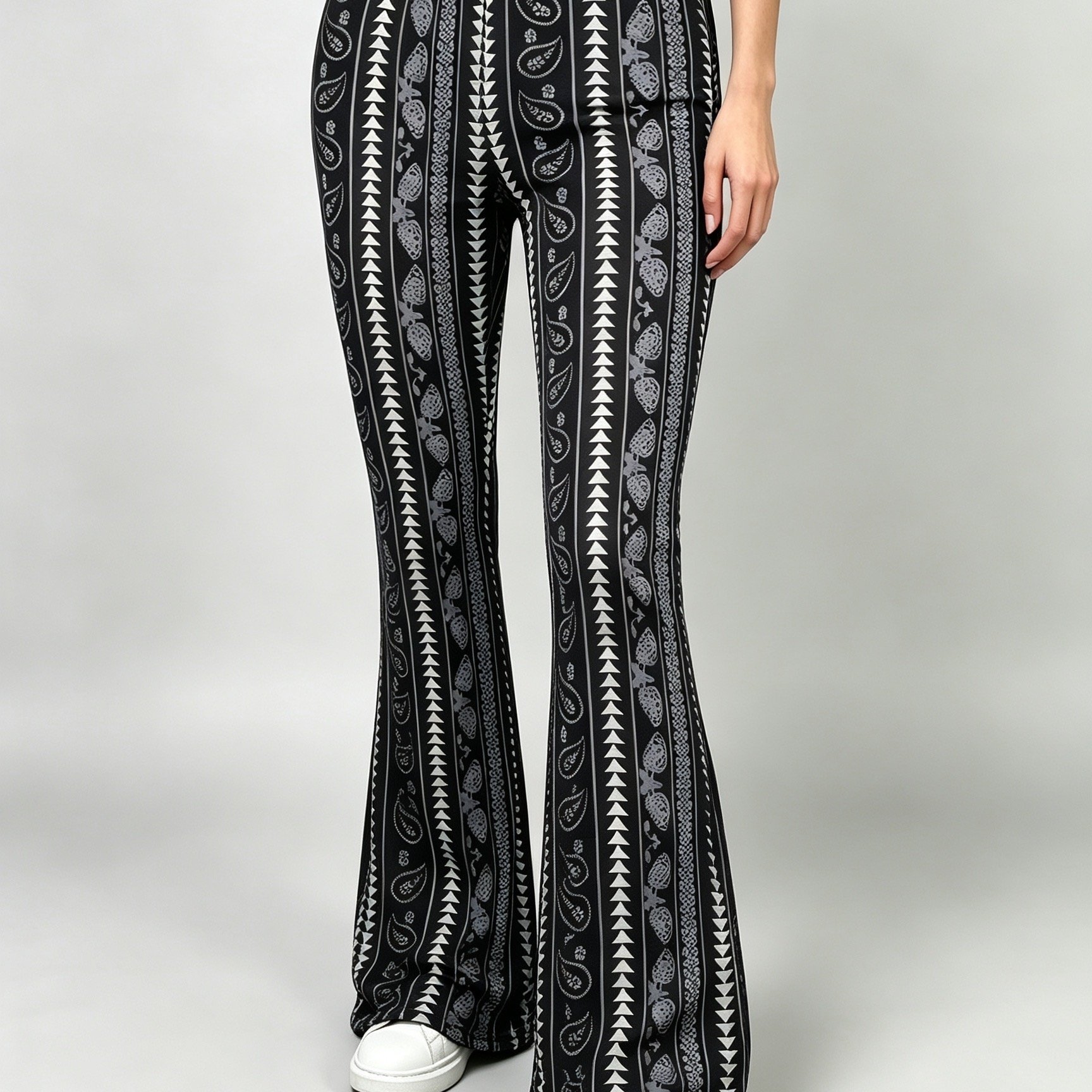TEMU Women's Casual Printed Leggings, Suitable For Work Commutes, Travel Vacations, And Wear , Summer, And Autumn
