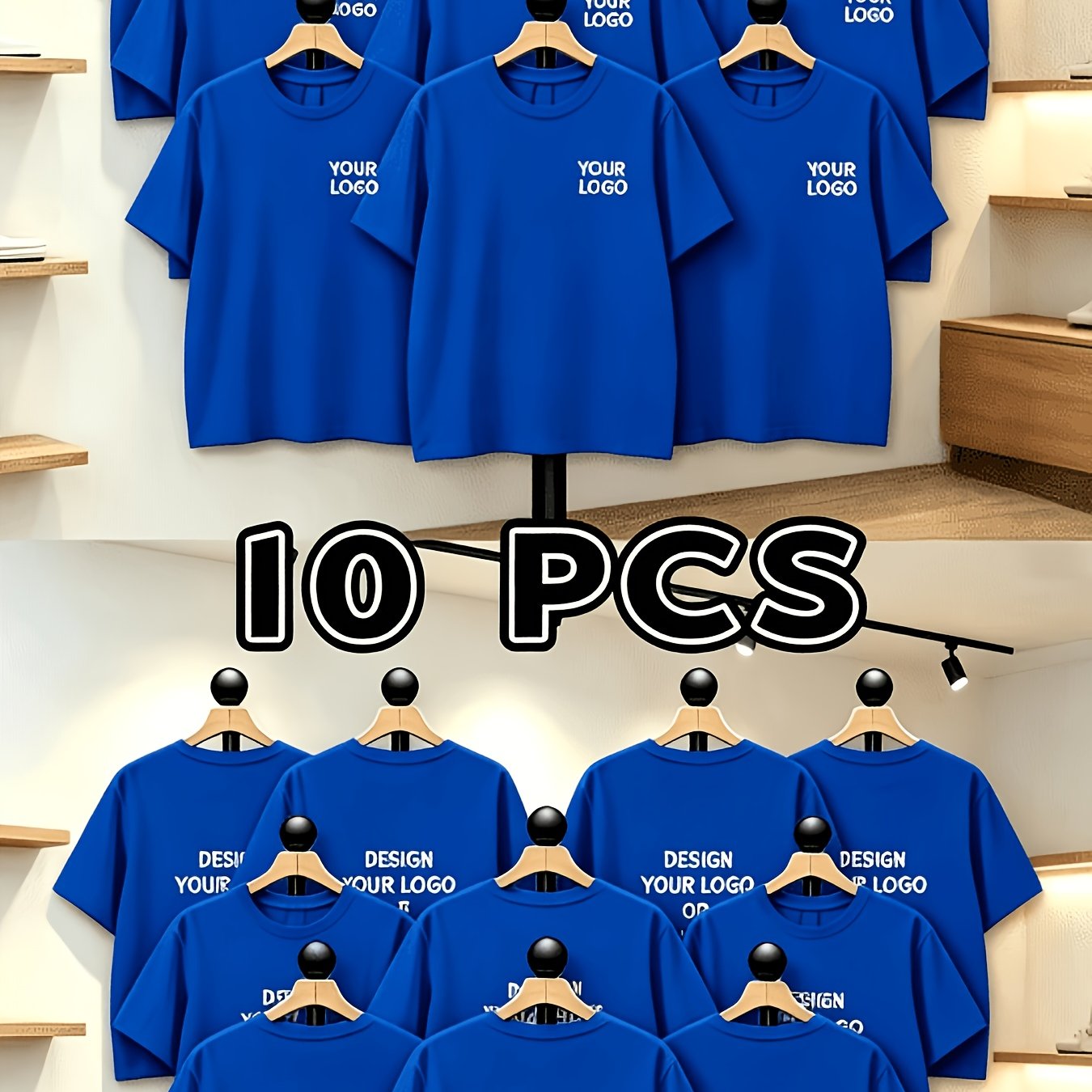TEMU [custom Item] 10pcs Set, Custom Personalized T-shirts, Men's Athletic T-shirts, Summer Hot Item, Breathable, Comfortable Casual, Fashionable,
