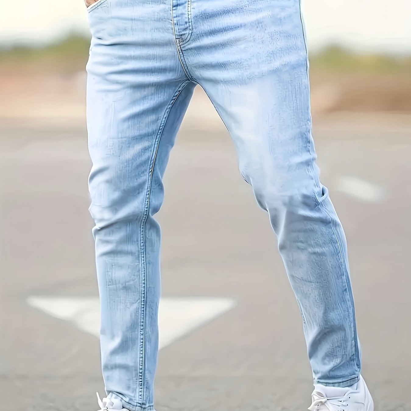 Men's Casual Slim-fit Stretch Trousers, Autumn Menswear