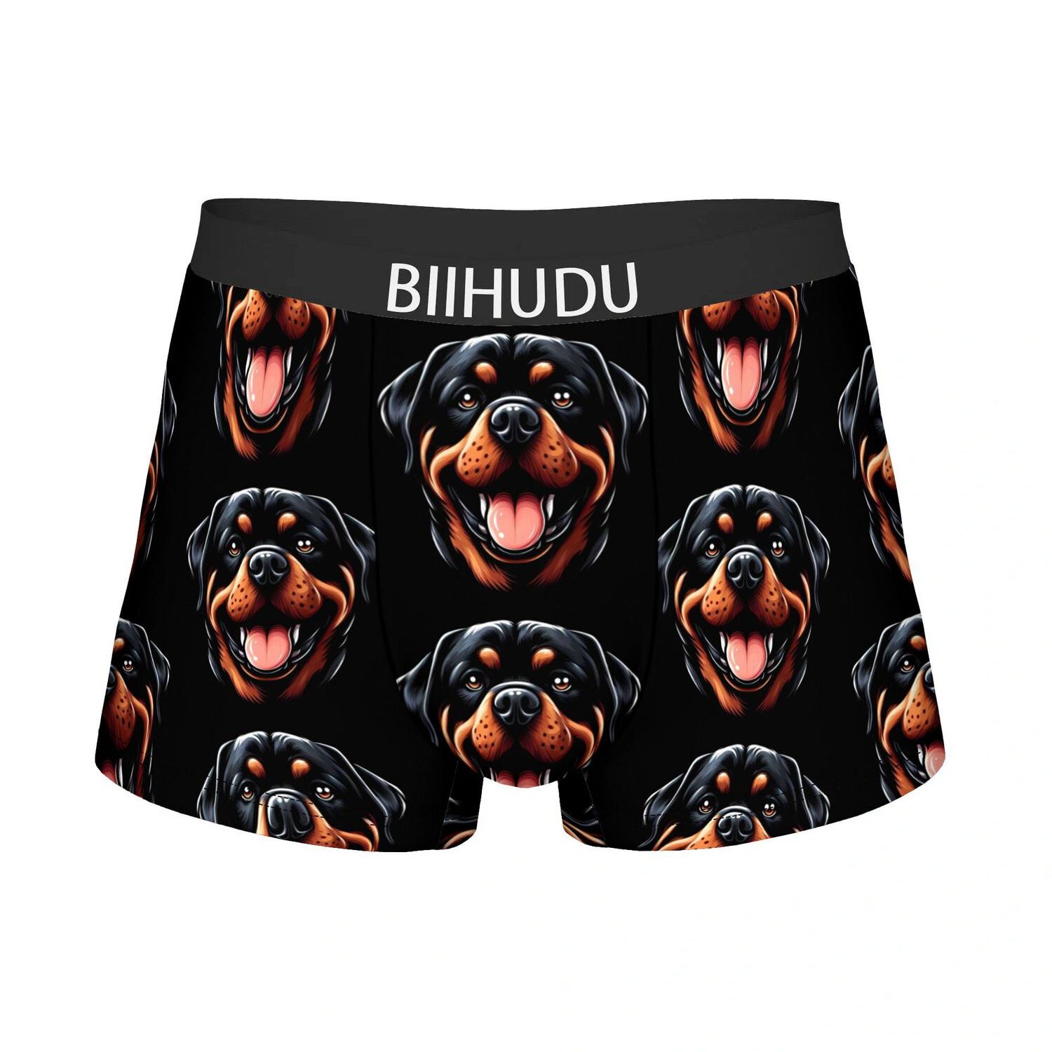 TEMU 2d Print Design Rottweiler Dog Pattern Print Underwear For Men Trunks