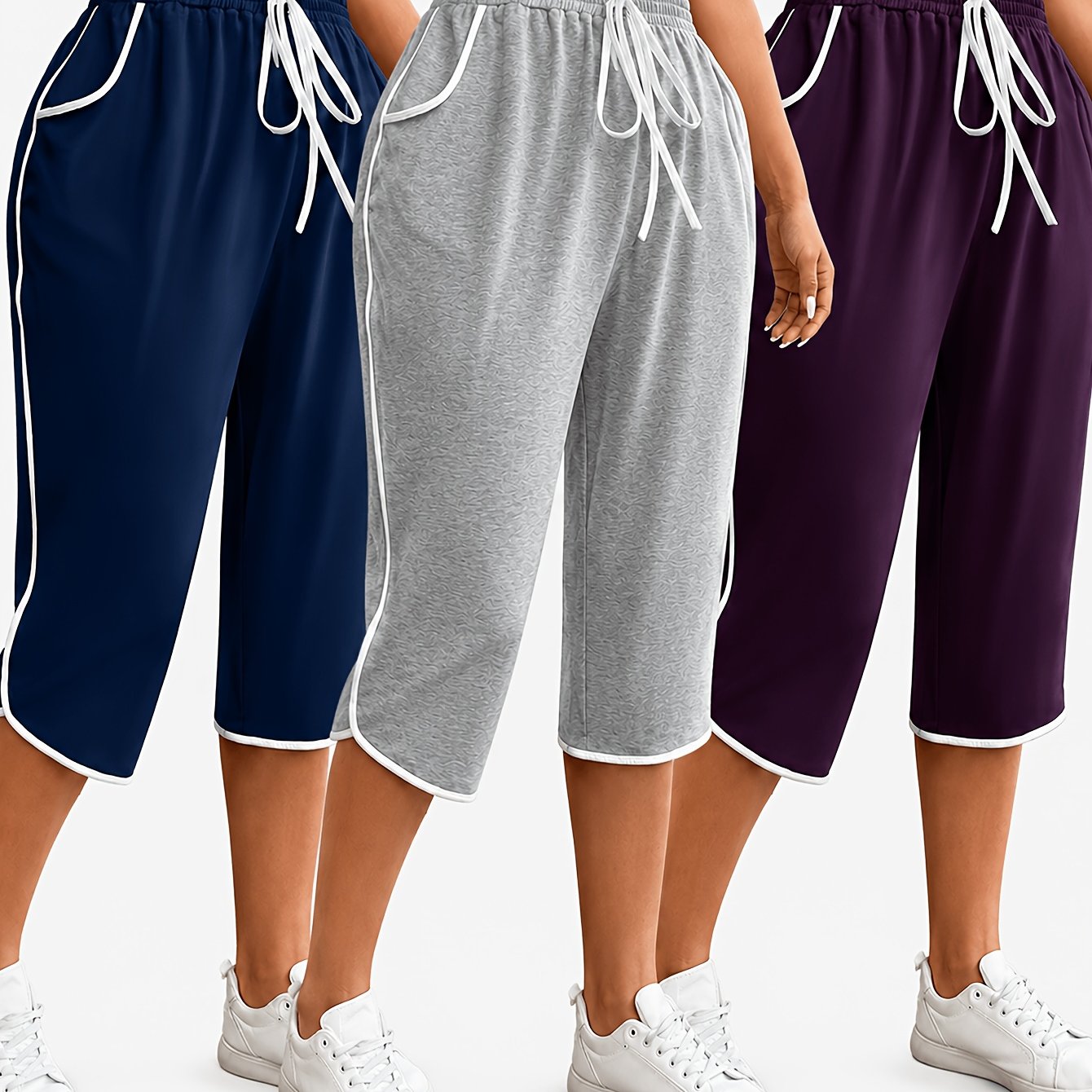 Fashionable Casual Oversized Color Block Tie-dye Home Pants