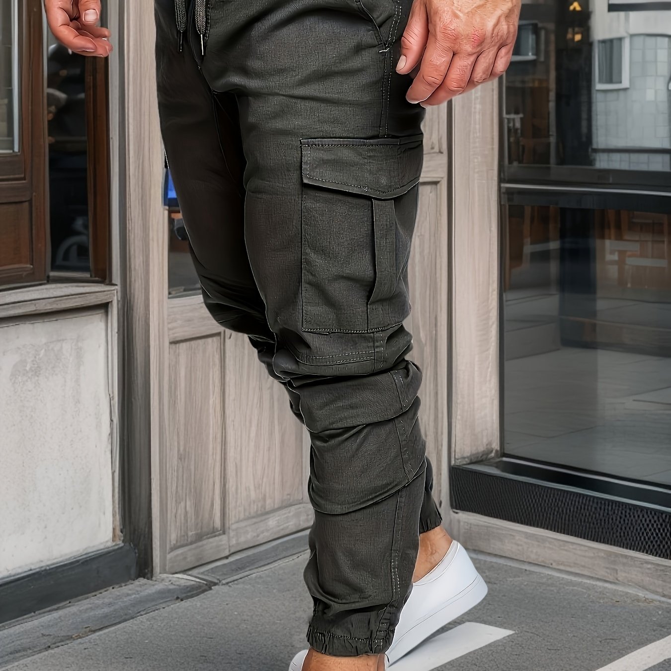 Cross-border Men's Cotton Casual Cargo Pants