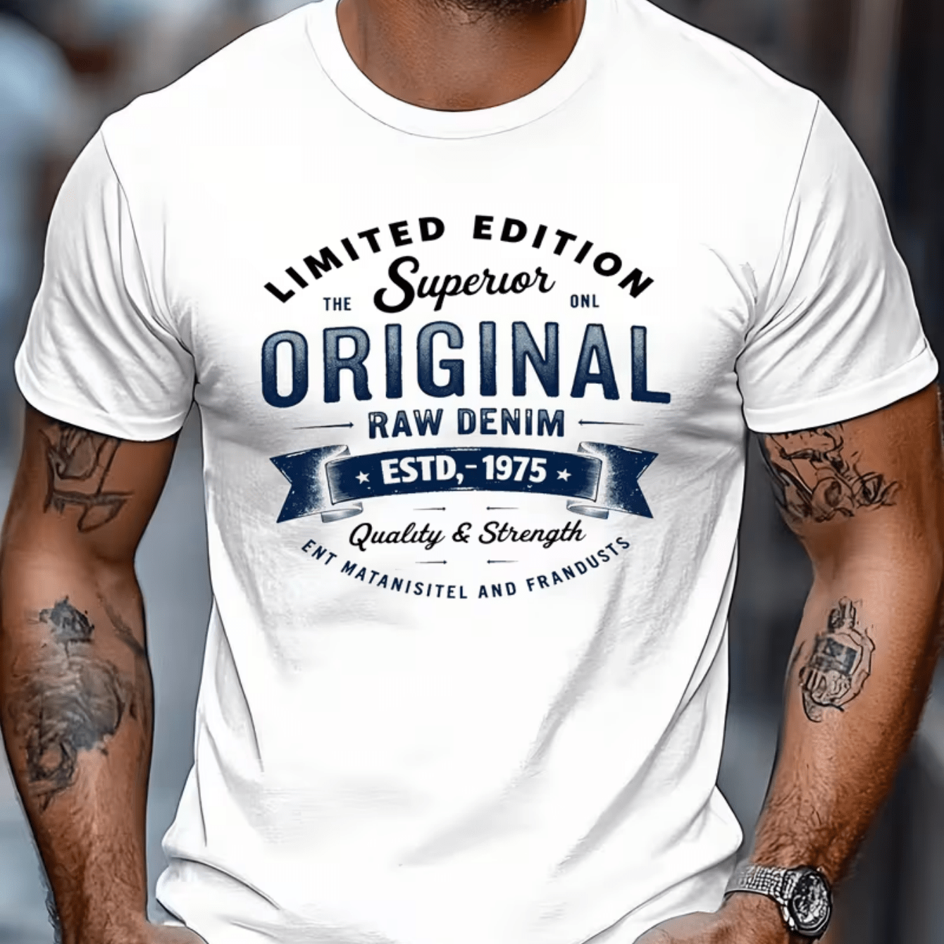 TEMU New Summer Men's Crew Neck T Shirt, Casual Loose Solid Color Basic Short Sleeve