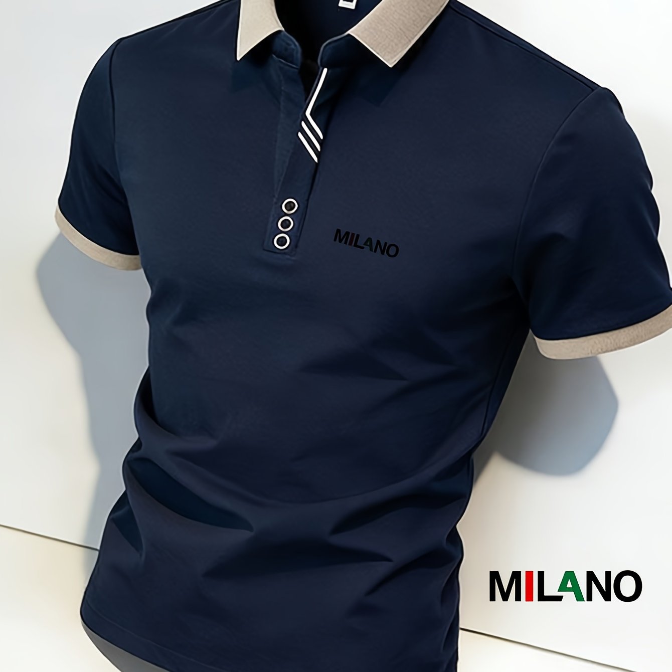 Image of Men's Graphic T - Shirt: Stylish Design With Soft And Comfortable Fabric. The Unique "" Print Adds A Touch Of Urban Charm. Ideal For Casual Wear, Fashion . A Menswear Top For A .
