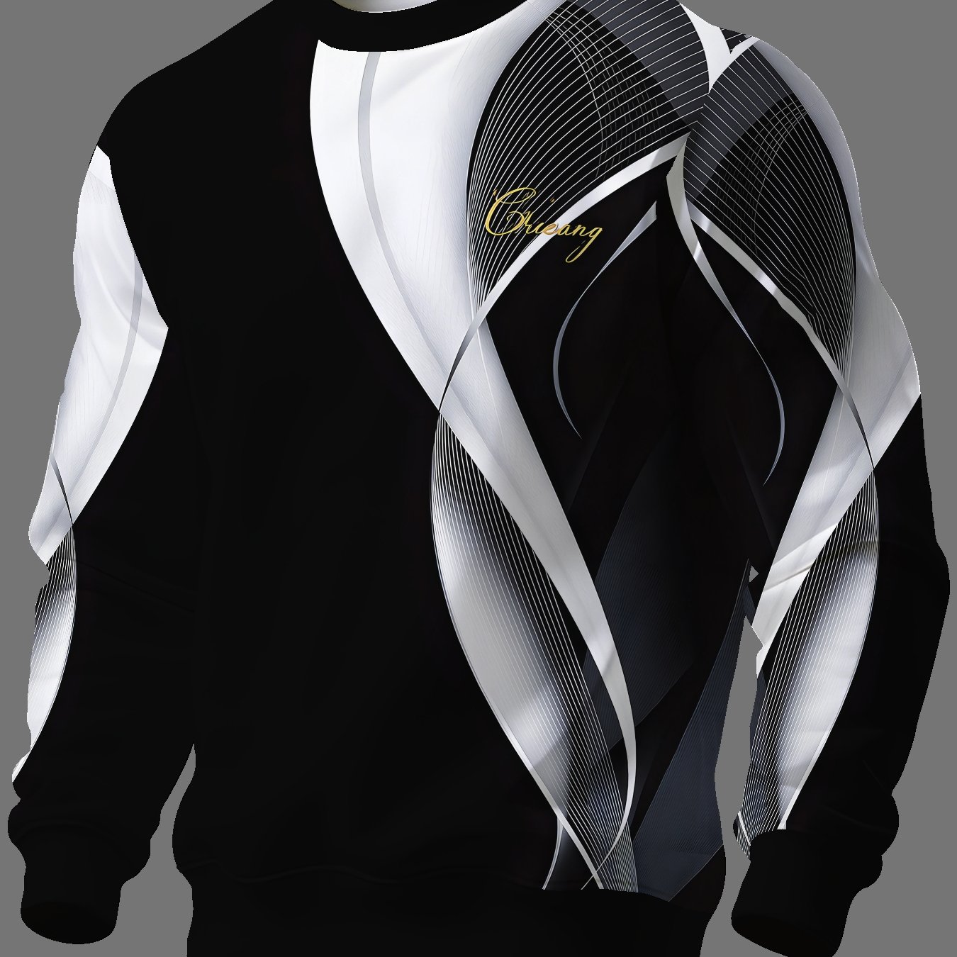 TEMU Round Neck Sweatshirt Trendy Brand Men's Long Sleeve 2026 Autumn Winter Men's Round Neck Sweatshirt