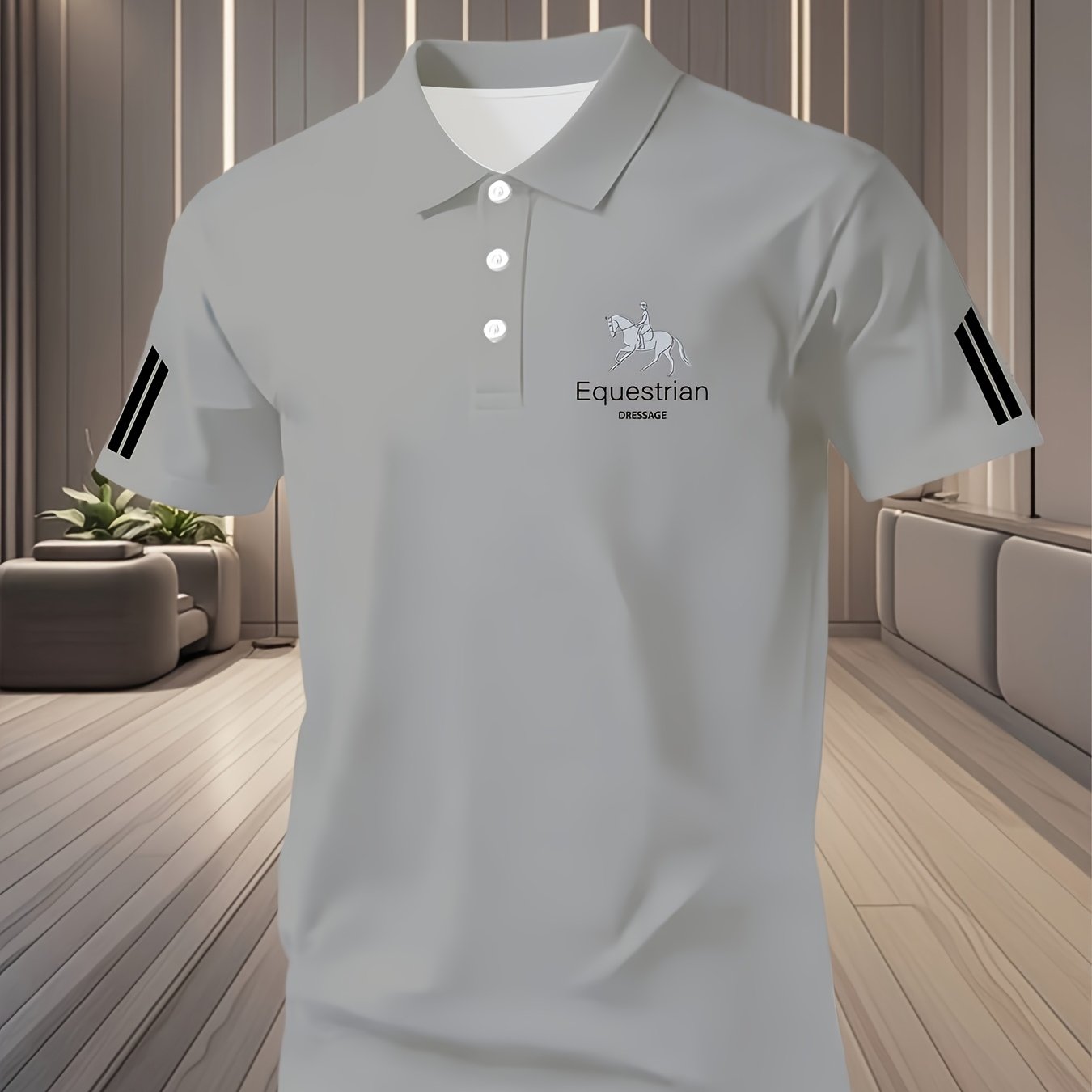 TEMU Men's Short-sleeve Shirt, Casual Business, Versatile, Plus Size