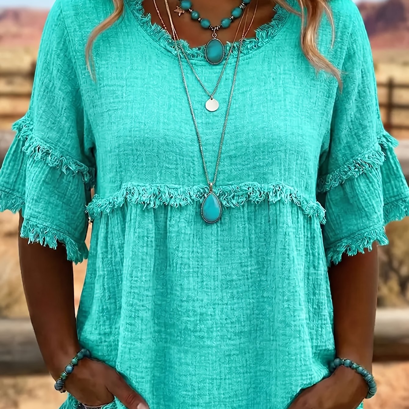 TEMU Women's Tops Loose Round Neck Short Sleeve Shirt For
