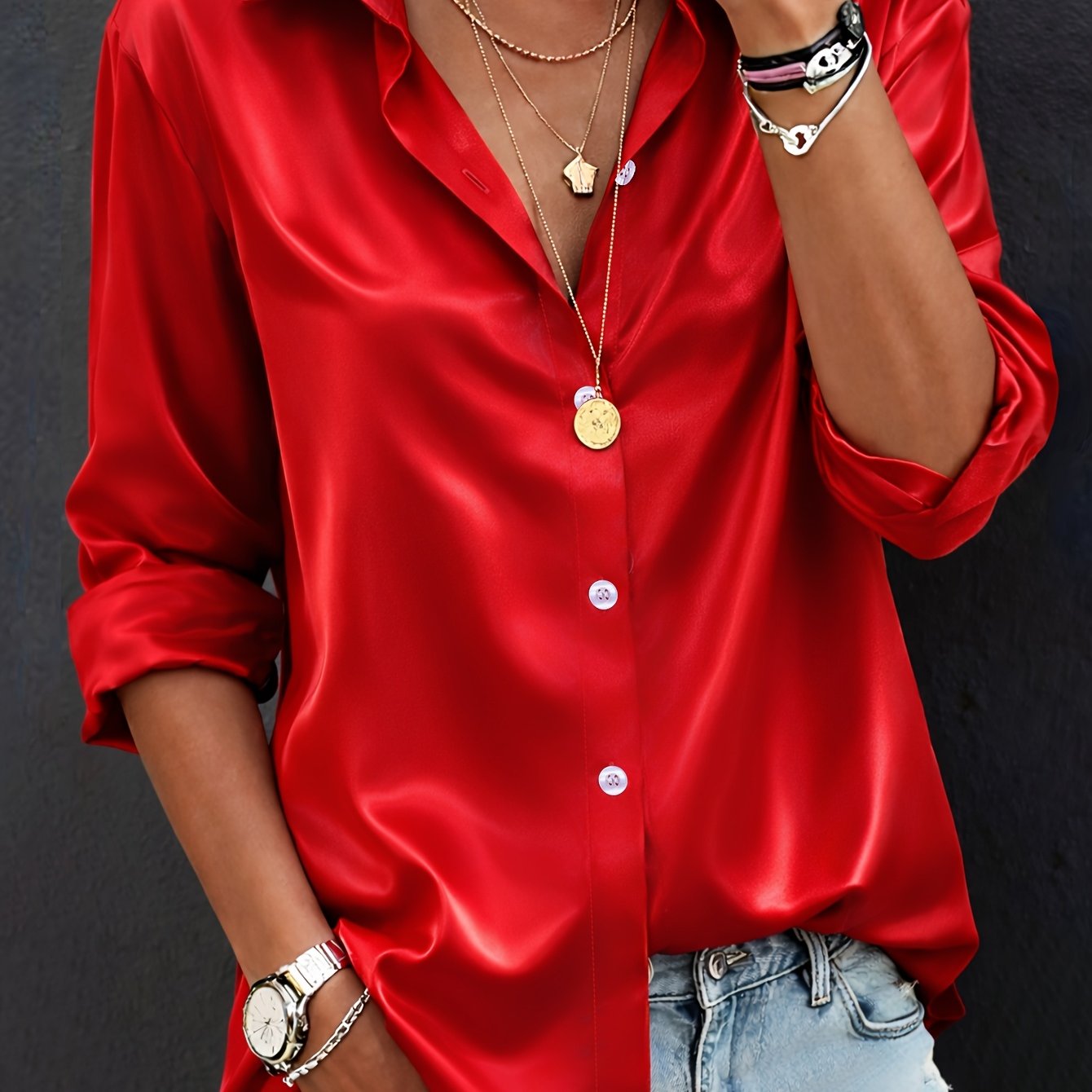 TEMU Women's Long Sleeve Shirt