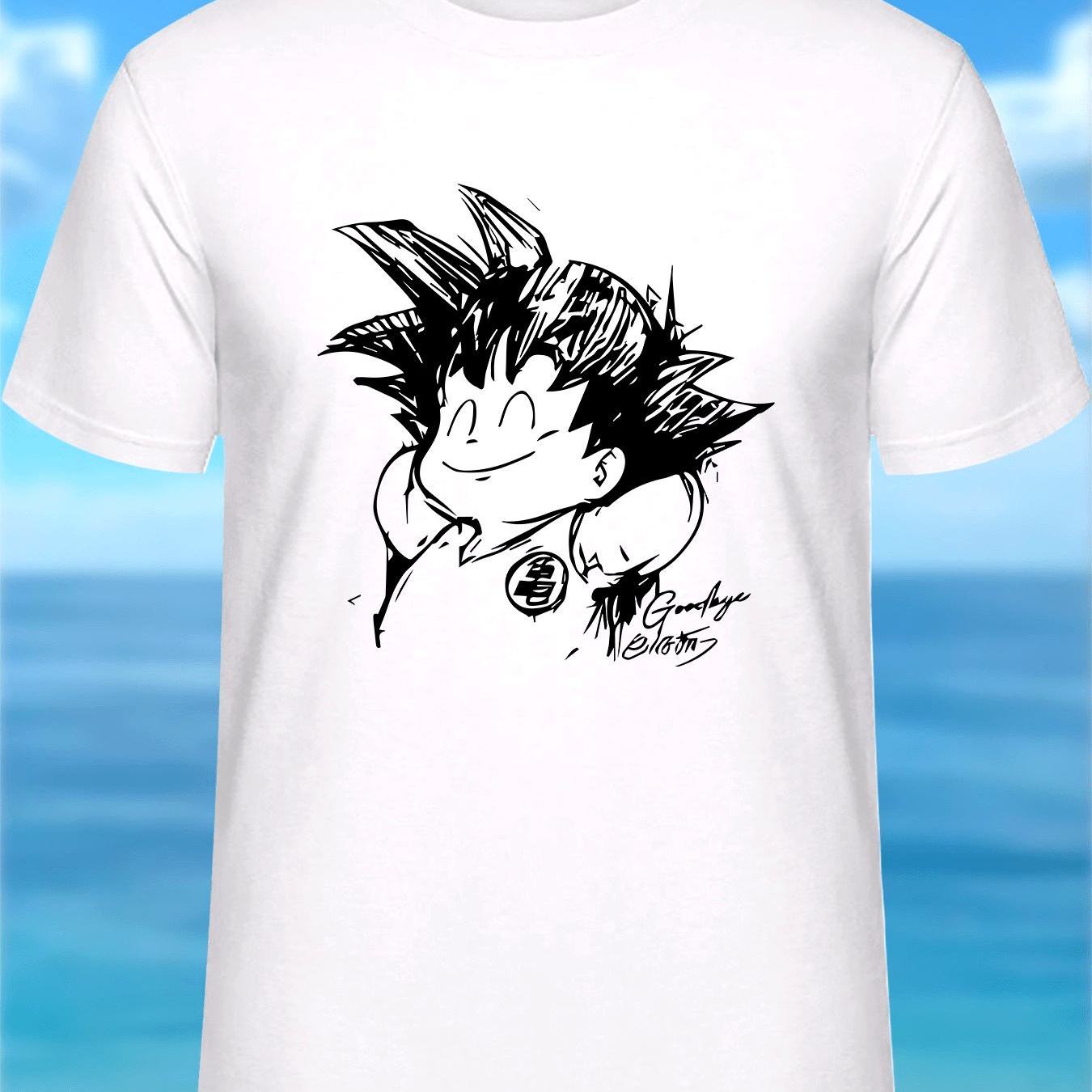 Men's Face Print T-shirt Retro Show Merch Suitable For Movies Gaming Music Fans Machine Washable Classic Round Neck Apparel
