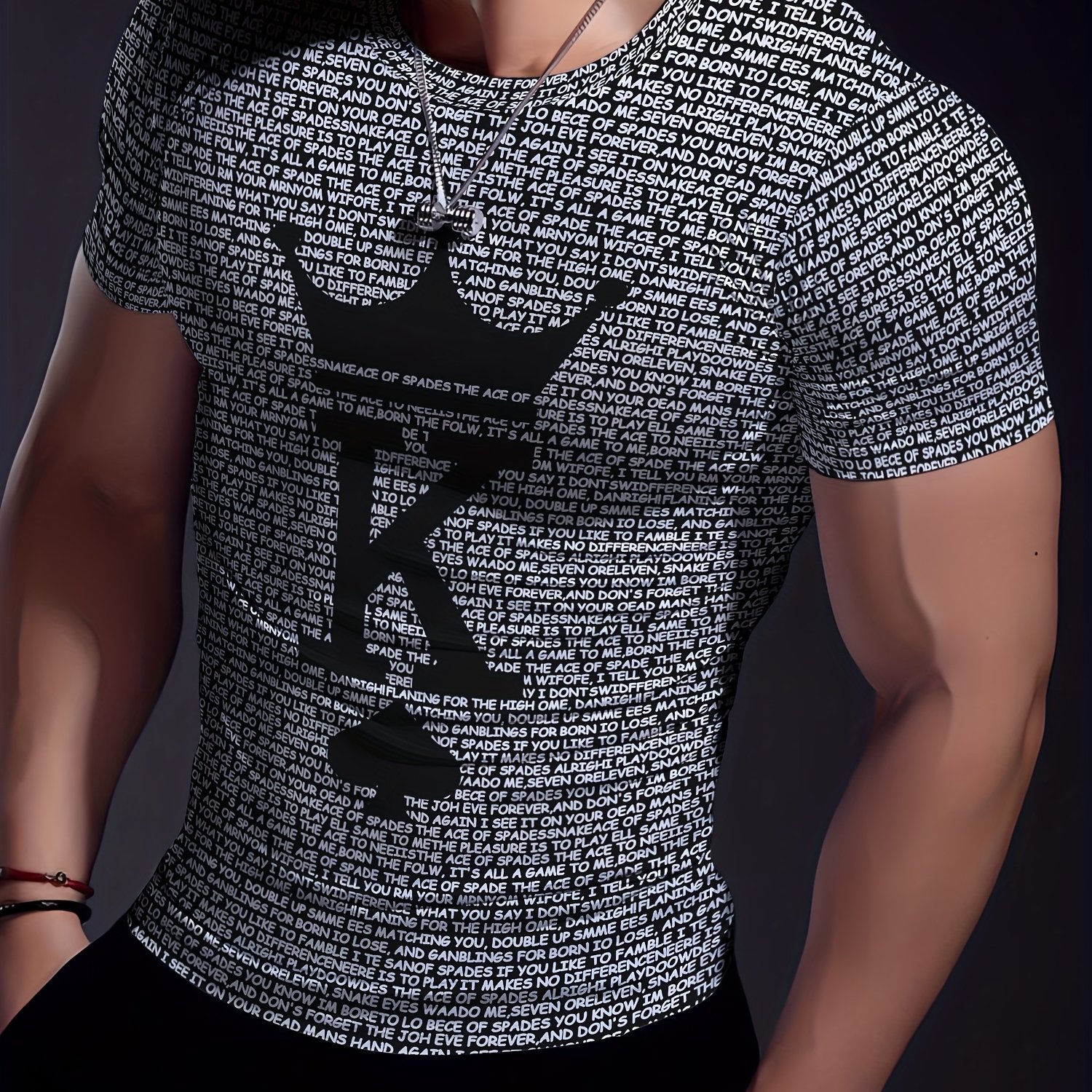 T-shirt Geometric Long Sleeve T-shirt - Tear-resistant, High-stretch, Knitted Fabric - Suitable For Sports, Training, Yoga, Running, Hiking And Casual Wear