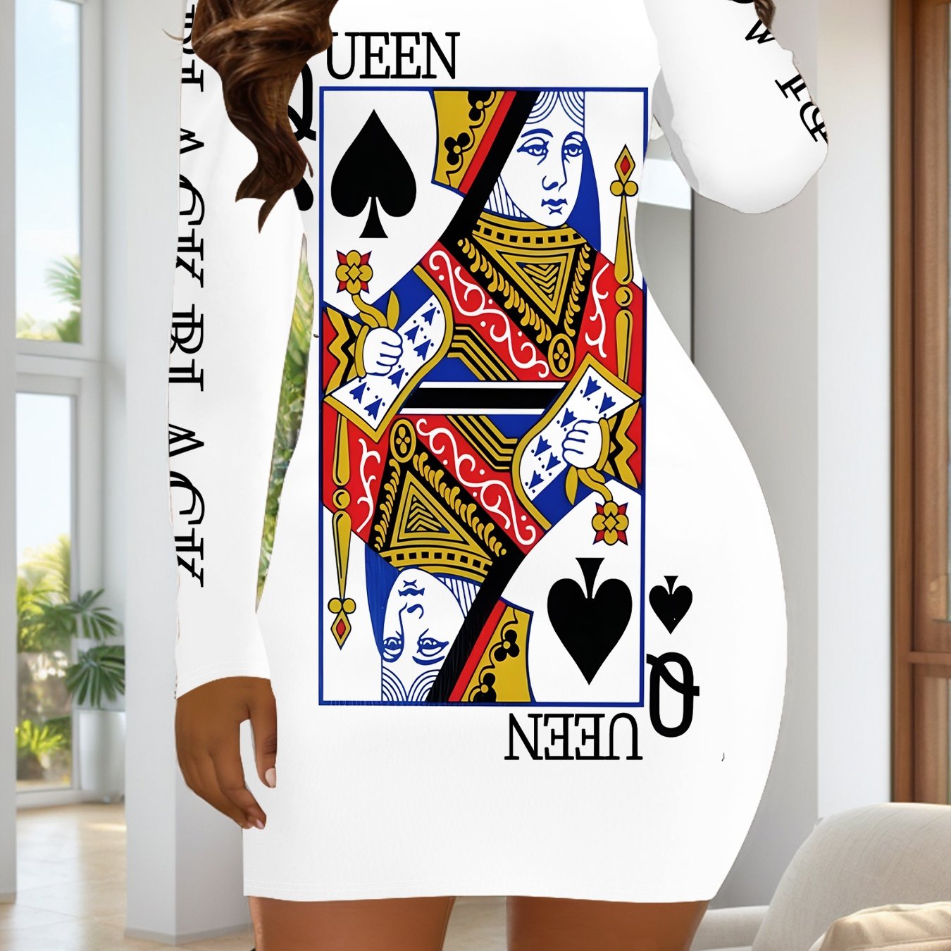 TEMU 3d Printed Women' Size, Versatile And Interesting, Full-body Printed Abstract Art , Party Casual Painting, Comfortable Material, Fashionable