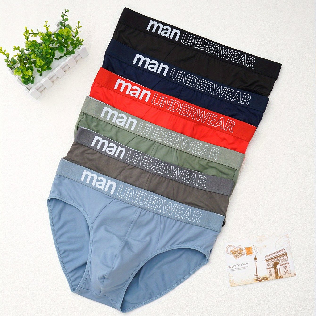 E-shop 6er-Pack Dreieck Unterwäsche Große Größen, lockere, atmungsaktive Shorts für dicke Jungen, trendige, bequeme Unterwäsche in großen Größen für