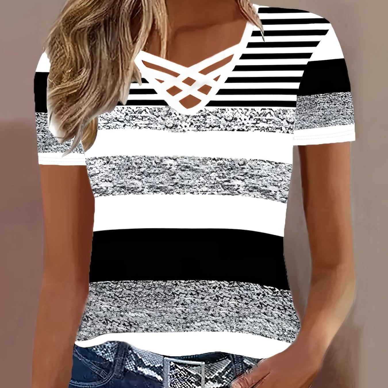 Women's Short-sleeve Printed T-shirt Summer Top