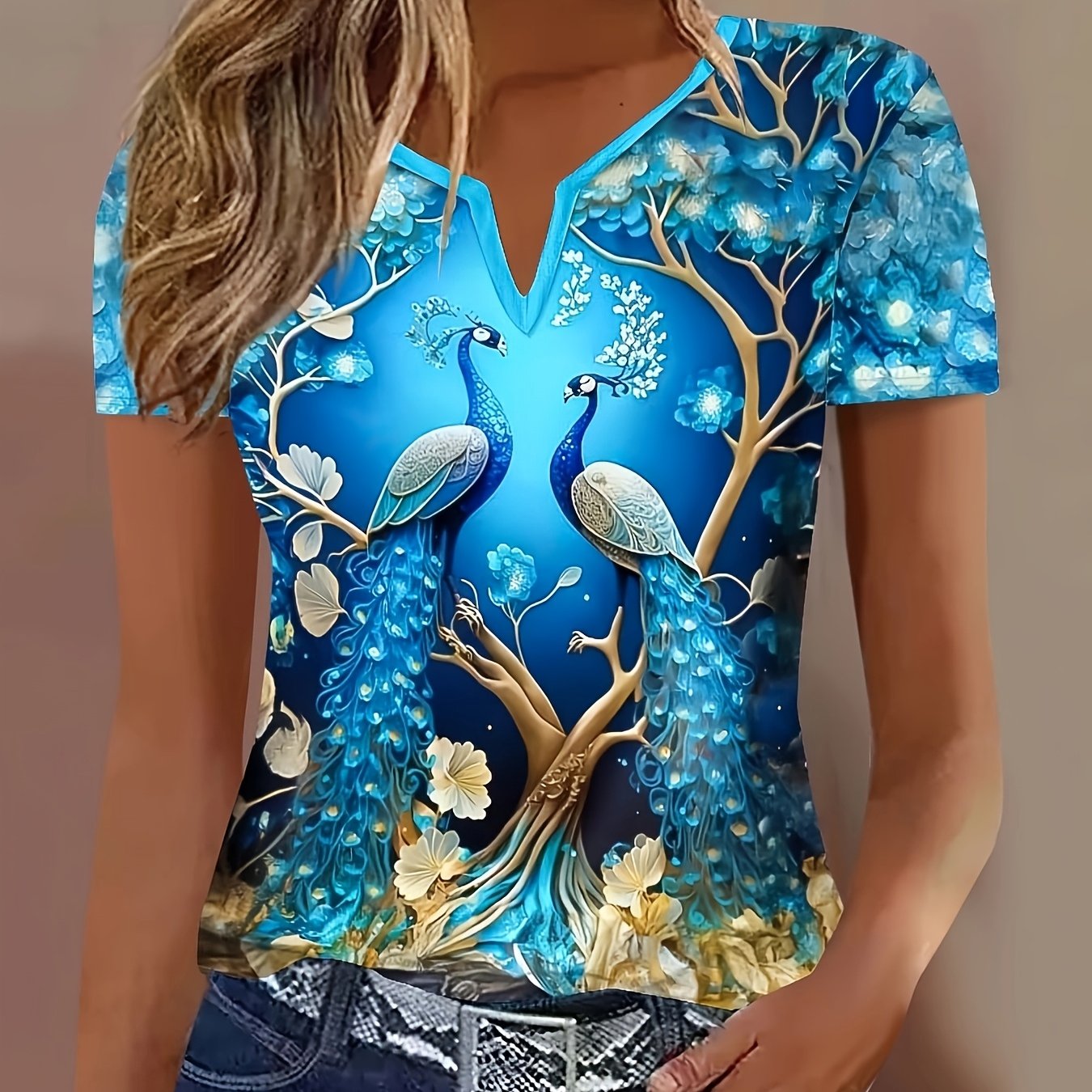 Standard Size V-neck Short Sleeve