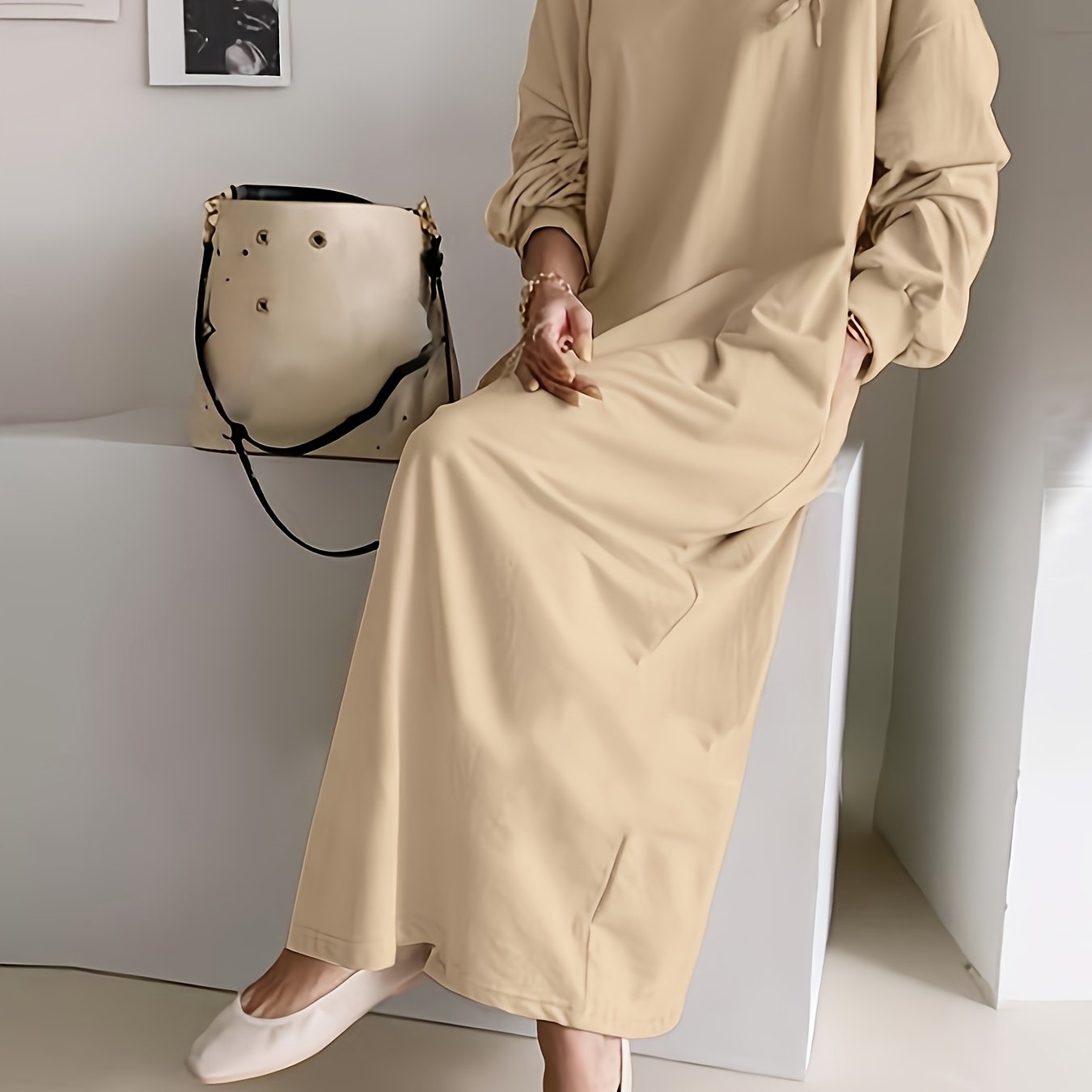 Autumn And Winter Sexy Shirt Long Skirt Hoodie Dress Woman