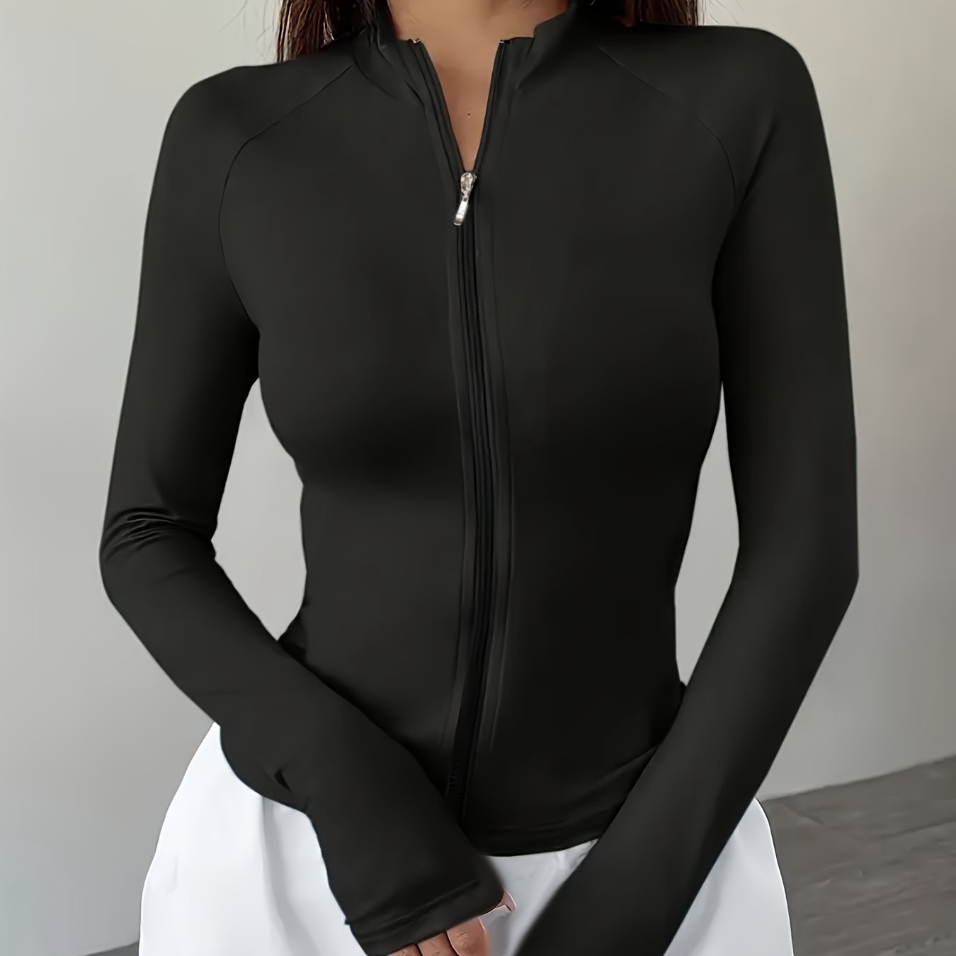 Women' Color Thin Long Sleeve Jacket