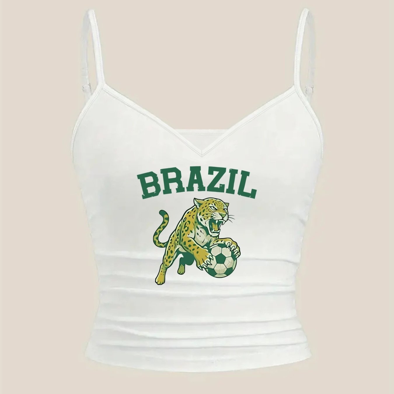 TEMU Vest, Brazil, Leopard Print V-neck Vest Women's Casual Top - Women's Apparel, Summer And Spring, Women's Clothing
