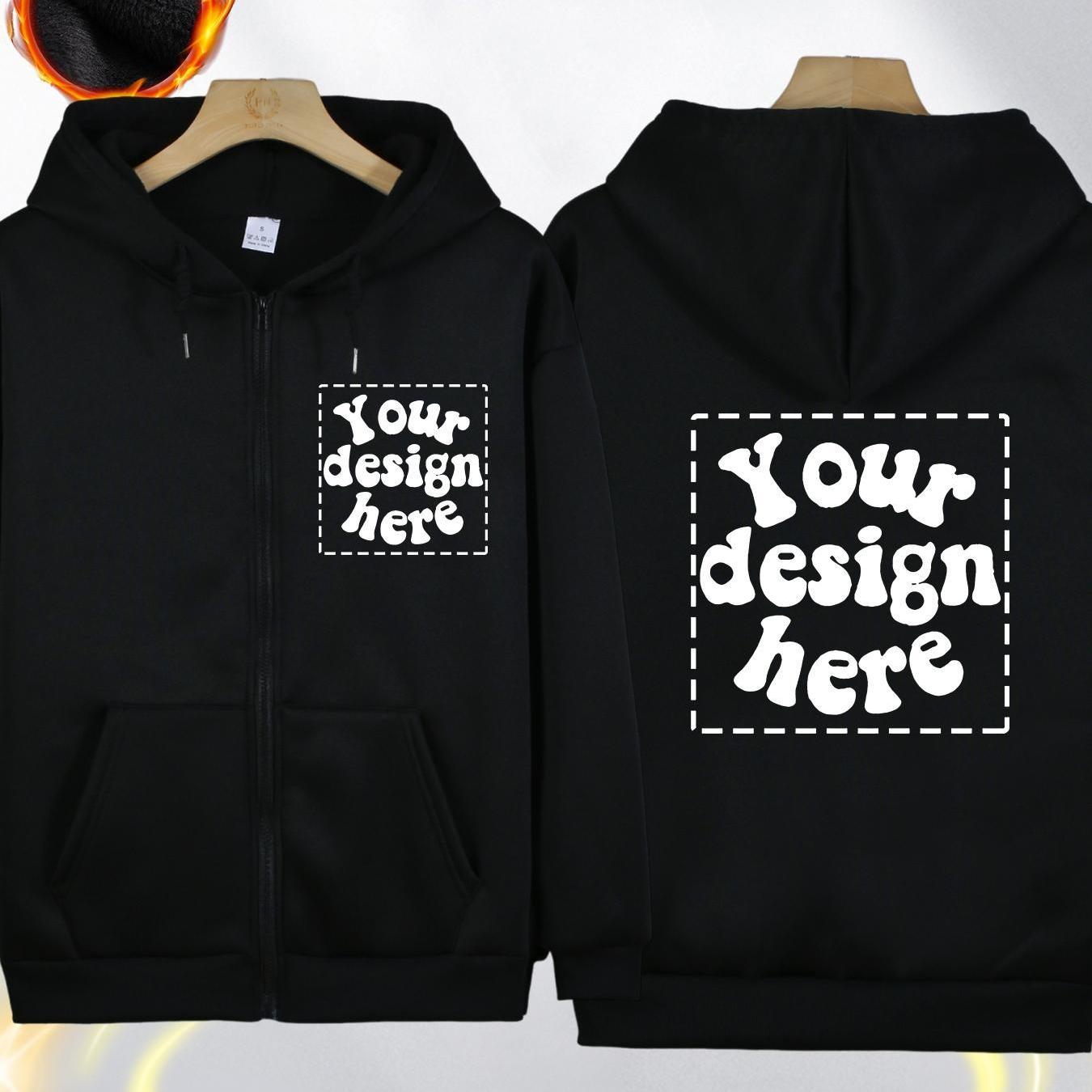 TEMU Fashion Restaurant Customization Sports Winter Pre- Hand Washable Jacket Customizing Your Photo Hooded 2025 Hot Item Team Customization Stretch