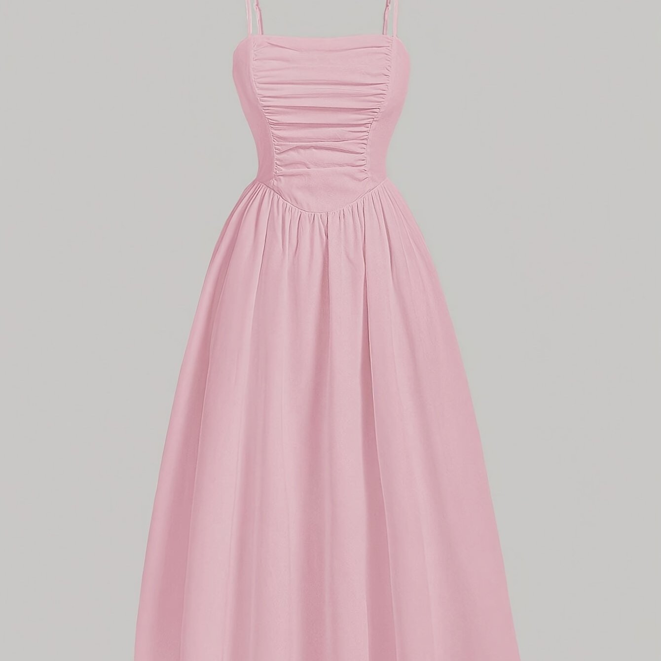 Solid Color Cami Dress, Back Smocked Dress