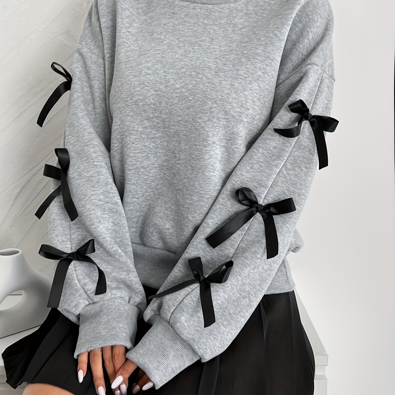 Elegant Directional Women's Fashion Sweatshirt