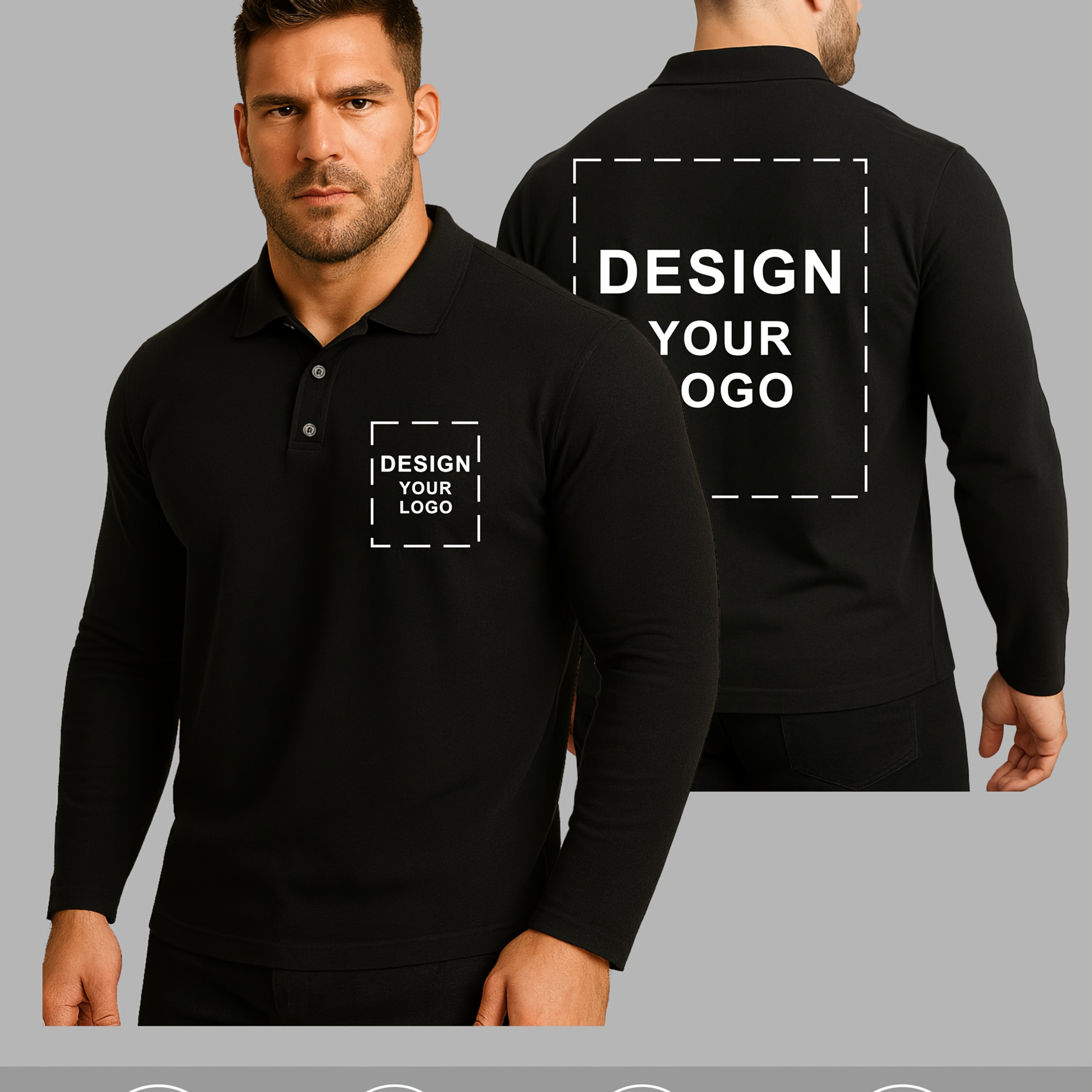 TEMU Customizable Men's Quick Dry Shirt Custom Chest Back Logos Breathable Comfortable Running Swimming Sweat Wicking Gift Work Uniforms Group Wear