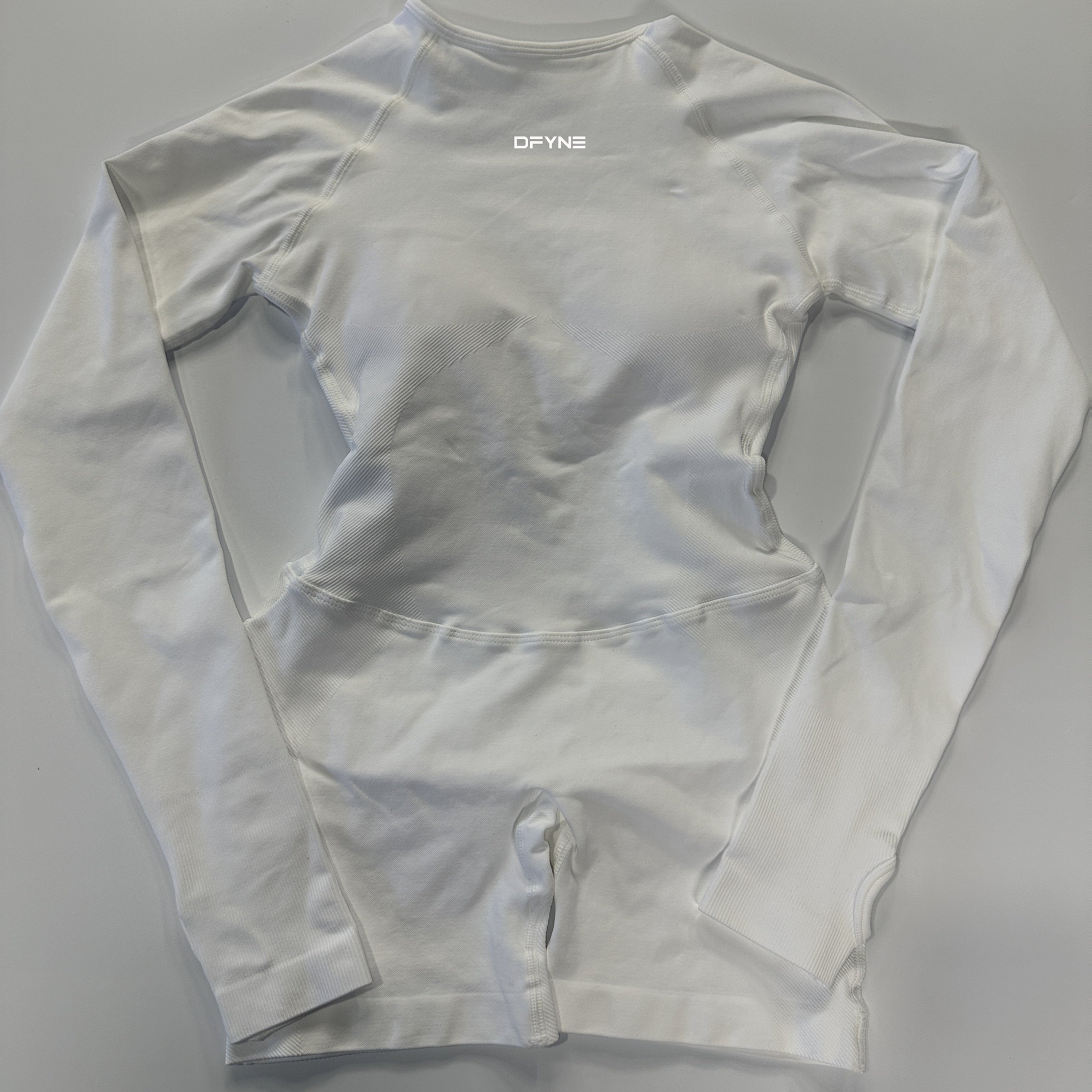 TEMU Women's Long Sleeve Backless Bodysuit, Body-hugging Stretch With Tummy Control For Yoga, Gym, Sports, And Training
