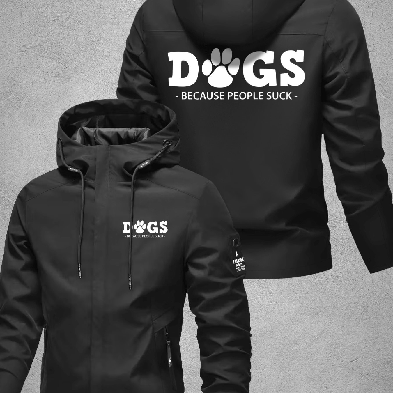 TEMU 's ! Women's Lightweight Jacket With Dog Print, Casual Breathable Top
