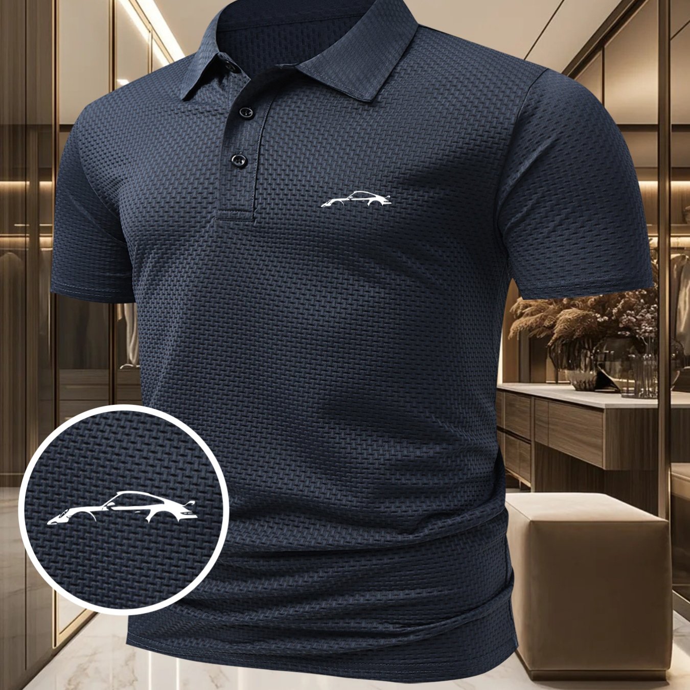 TEMU New Breathable Men's Shirt Suitable For Cars, Casual Wear, Sports And Fitness, Business Gatherings, And Everyday Use In Summer, Ideal For