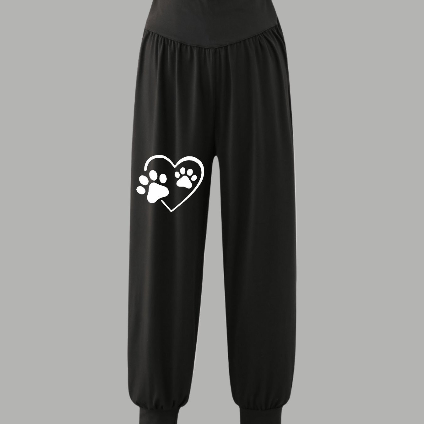 TEMU Standard Size Vintage Pattern Print Women's Casual Harem Pants, Summer Casual Sport Comfortable Jogging Pants