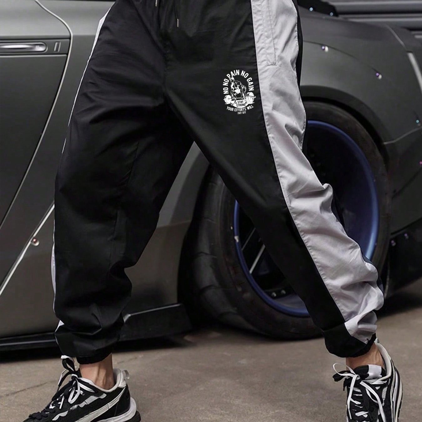 TEMU Summer Men's Thin Casual Trousers -- Woven Quick-dry Athletic Long Pants For Men -- Lightweight And Breathable -- Drawstring Waist With Pockets