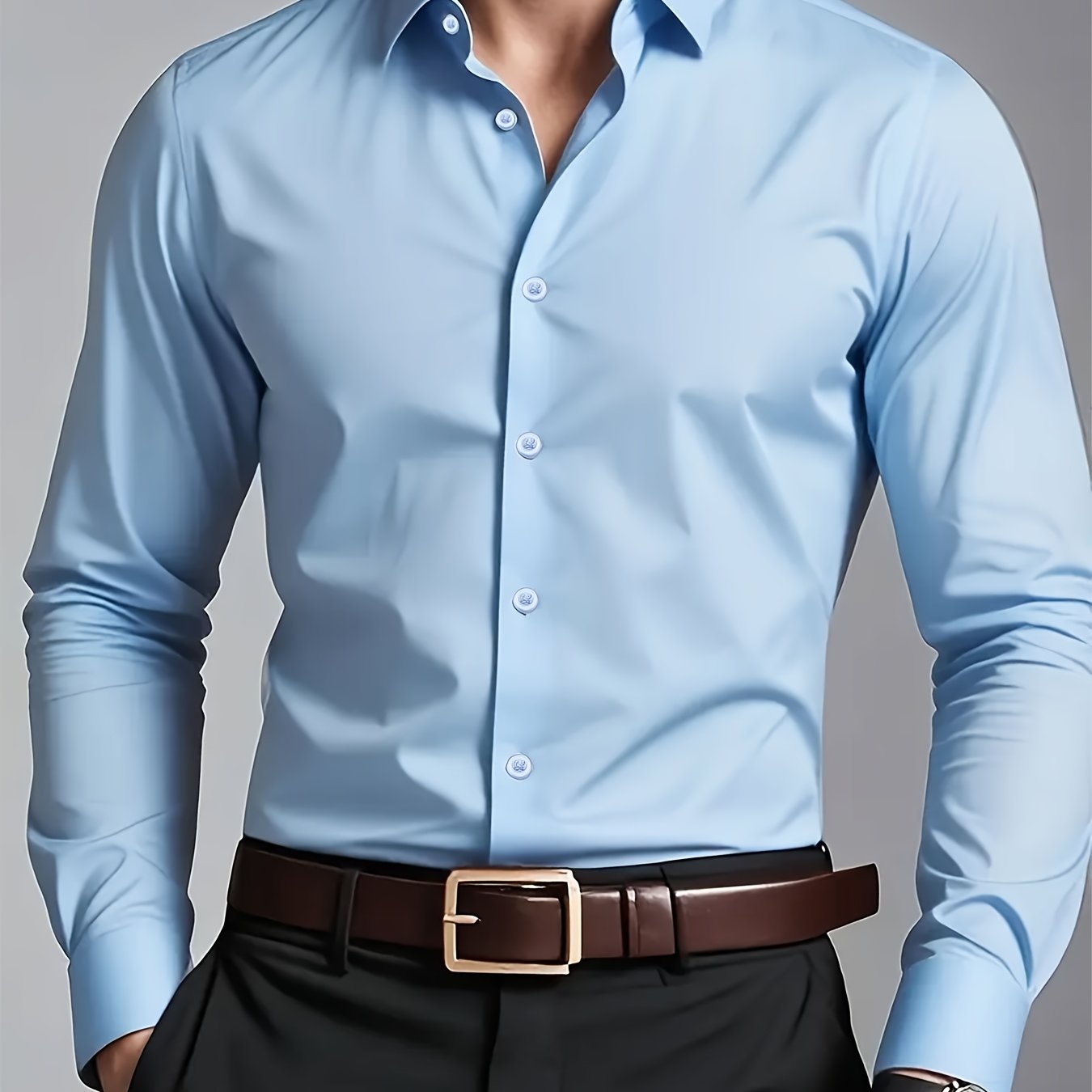 TEMU 2025 's Stretch Shirts In Multiple Colors