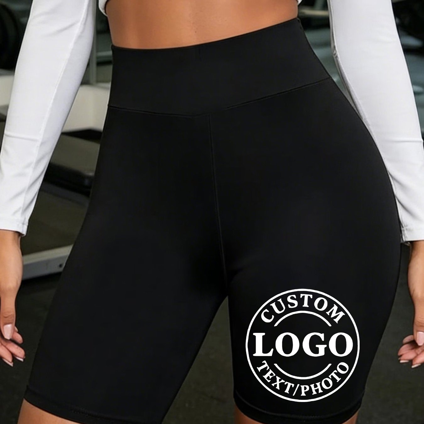 TEMU Pantalones cortos de forro casuales para mujer, de , estampados y de diseño personalizado