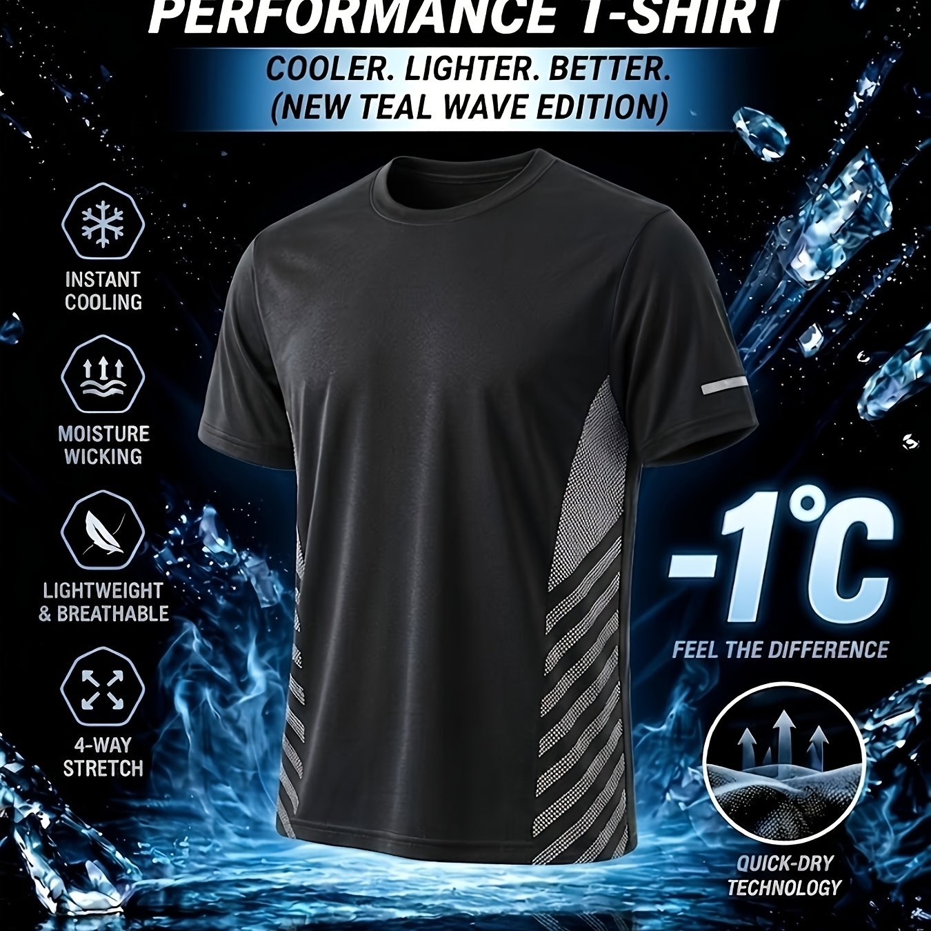 TEMU 1pc Men's Plus Size Short Sleeve Shirt, 1pc Oversized Casual Short Sleeve, Suitable For Spring Summer Autumn, Moisture-wicking And High-elastic