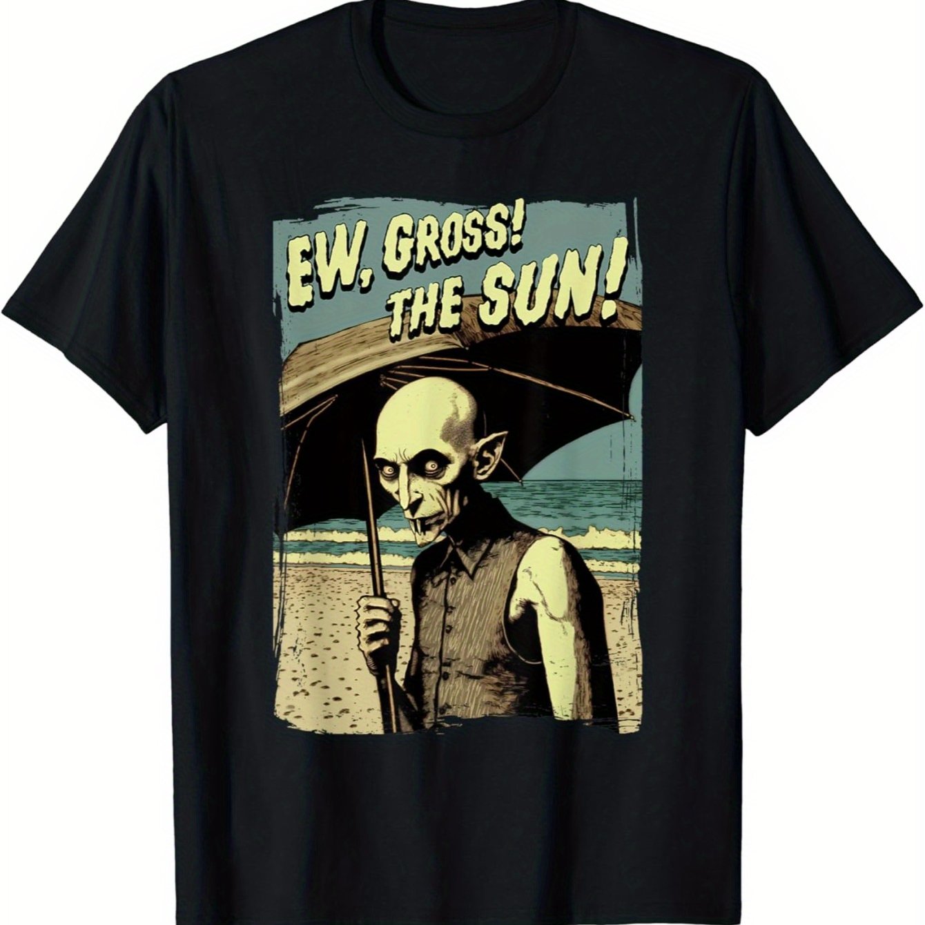 TEMU Ew, Gross! ! Vampire At Beach T-shirt