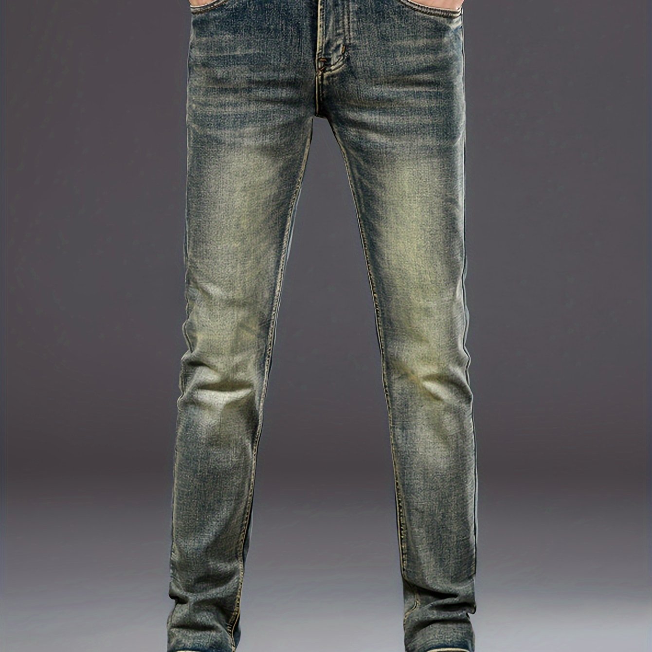 Men's Jeans, Elastic Multi- Denim, Slim-fitting Small-leg Pants, Slimming , Slim-fit Men's Trousers, Suitable For