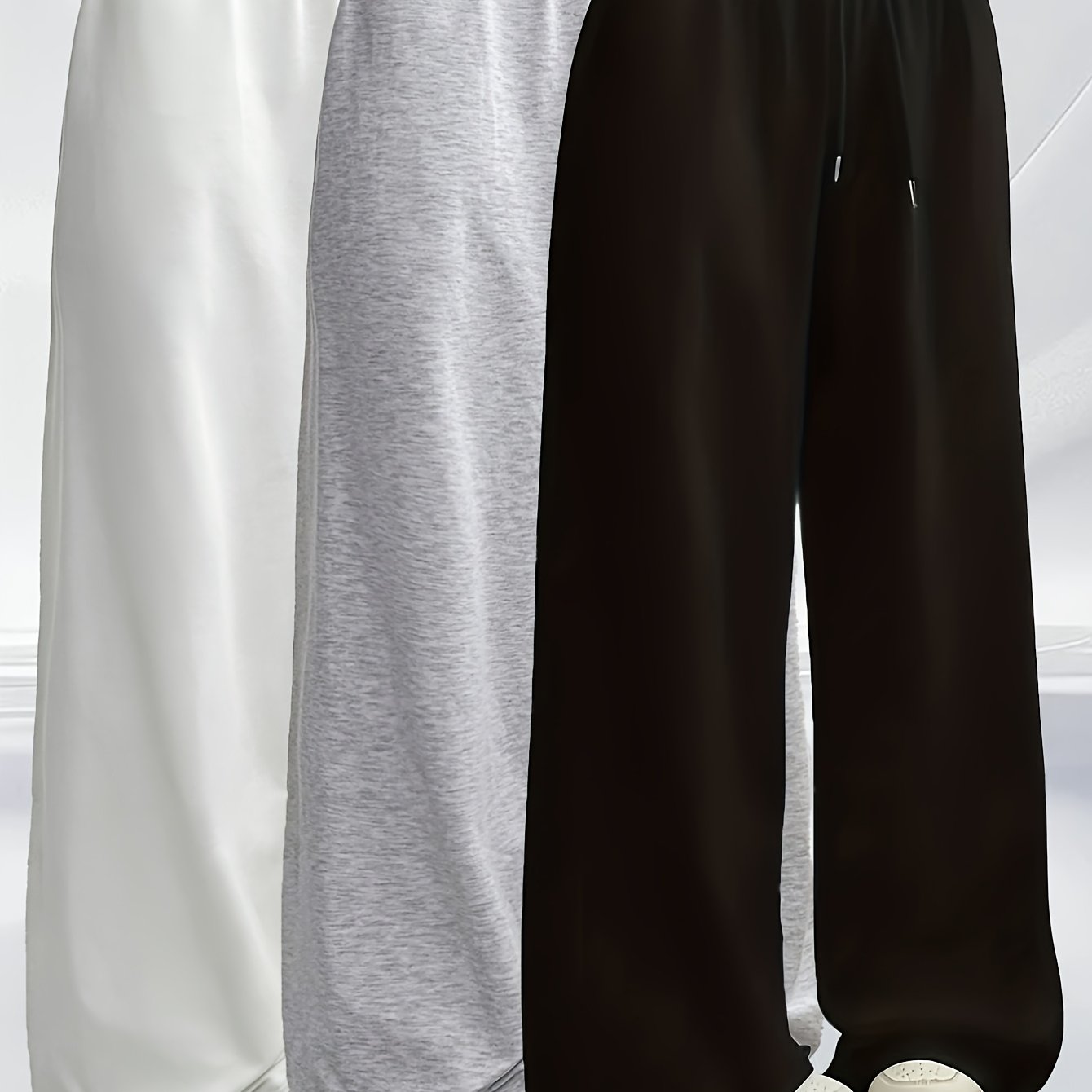TEMU Ensemble de 3 pantalons décontractés sportifs polyvalents tendance européenne et américaine