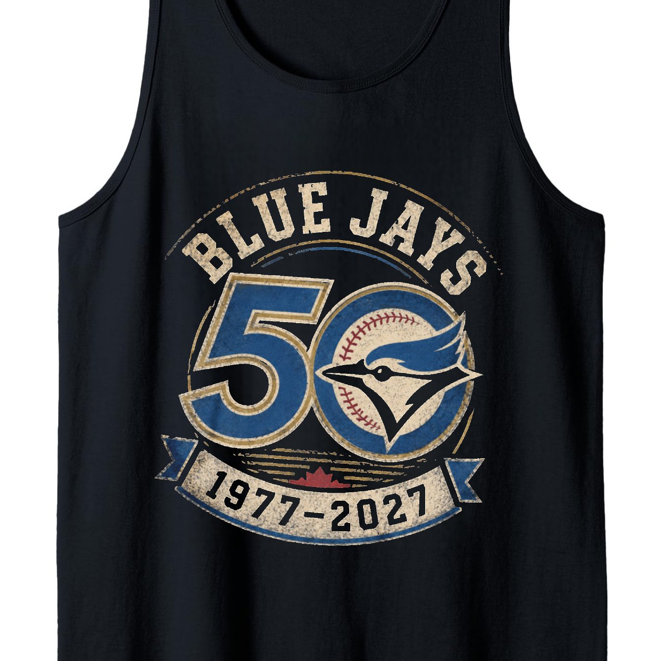 TEMU Débardeur pour Homme 50e Anniversaire 'Équipe de Baseball 1977-2027 - Design Rétro Surdimensionné pour Fans de Sport, T-shirt Ample en Coton à