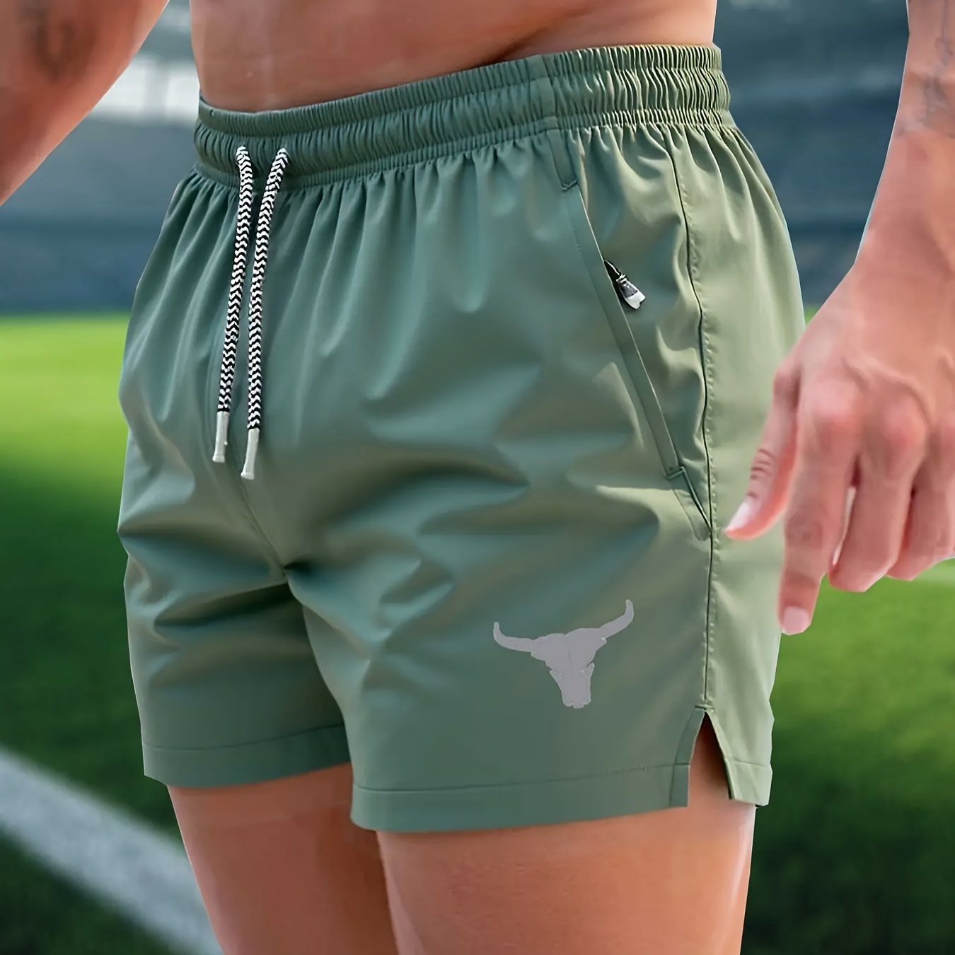 E-shop Herren Strand-Trainings-Shorts für Fitness, Laufen Sport, schnelltrocknend, atmungsaktiv, bedruckt