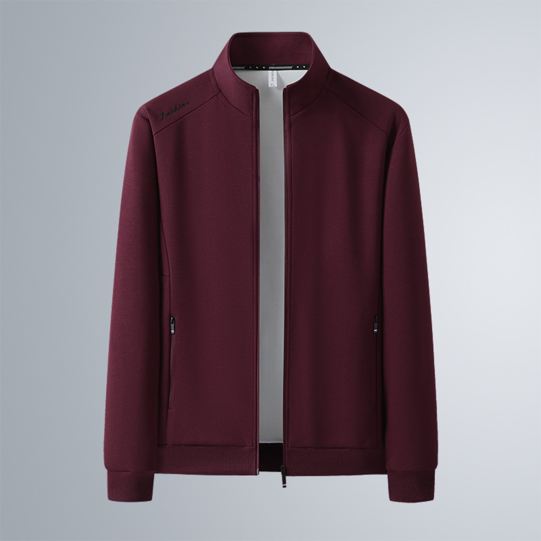 Image of Men's Jacket Spring/autumn New High Large Loose Casual Fashion Urban Cardigan Zipper Top Suitable For Outdoor Wearing, Plus Size