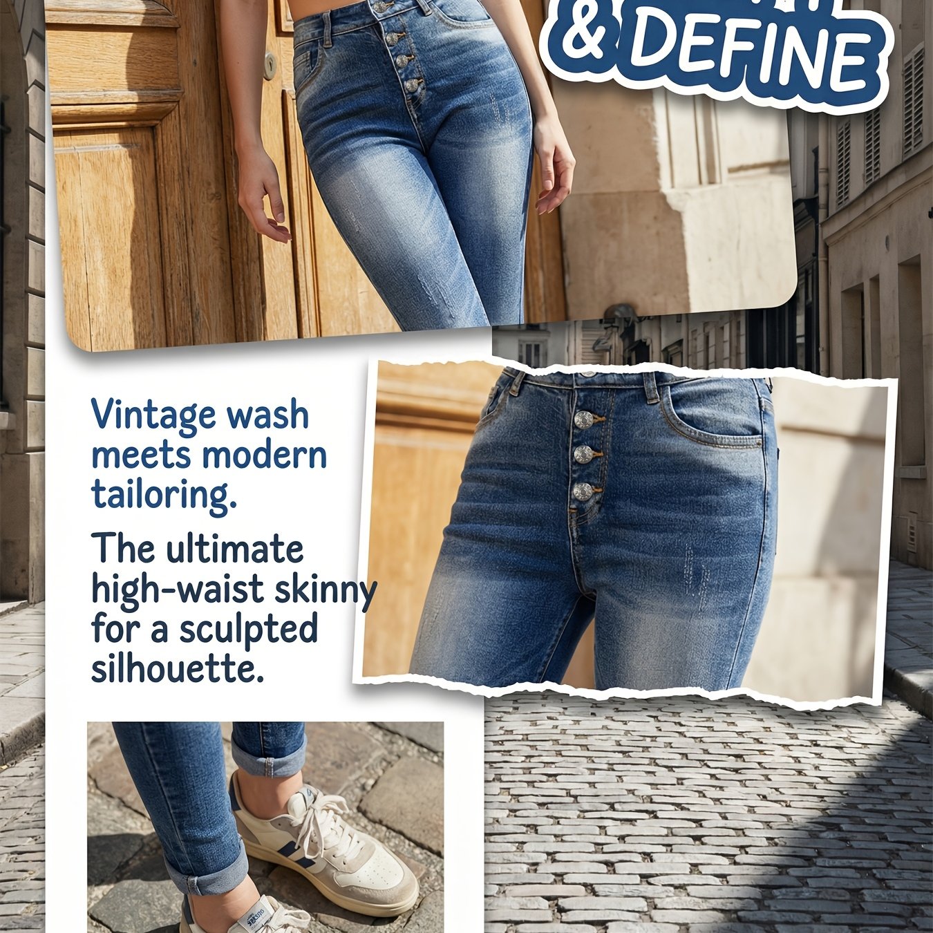 Stretch Women's Bootleg Denim Pants
