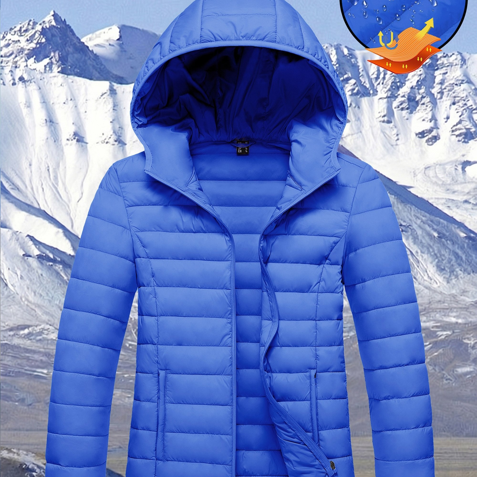 Women's Padded Coat Lightweight Hooded Jacket For And Fall Warm Quilted Padded Jackets With 4 Pockets Women Coat With Hood Daily Wear Work Travel Casual Wear Outdoor Women Winter Coat
