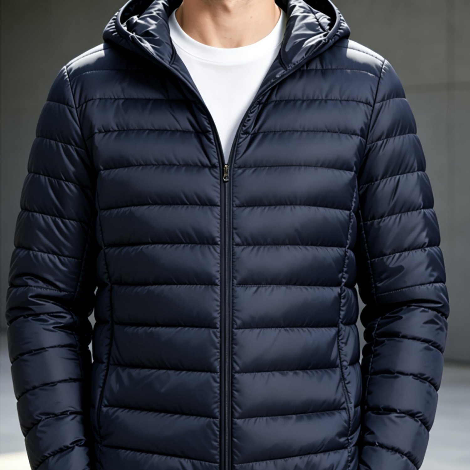 TEMU Giacca imbottita da con cappuccio, cappotto caldo inverno, capispalla antivento, per e adulti, disponibile in e blu navy, con cappuccio, tasche