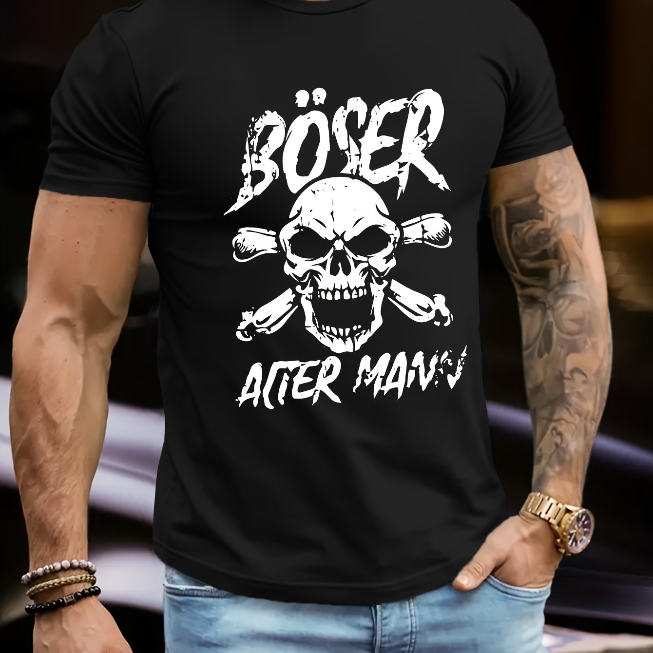 E-shop Herren Plus Size Oversized Fit Kurzarm T-Shirt - Lässiges Sommer-Rundhals-Atmungsaktives Sommeroberteil mit dezenten geometrischen Mustern,