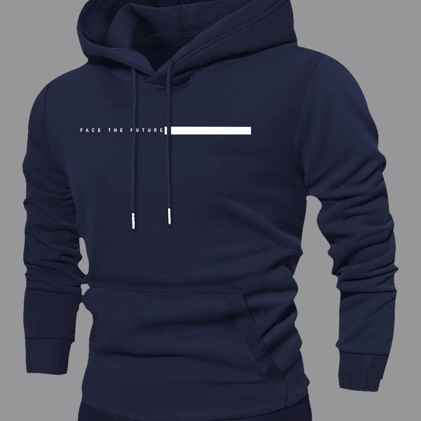 TEMU Men's Casual Sports Hooded Pullover Sweatshirt, Casual And Versatile, Fashionable And Trendy