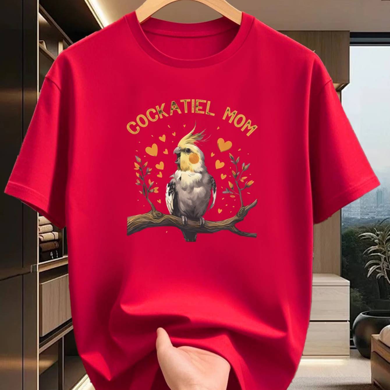 TEMU Popular Printed T-shirt With , Hip- With Loose Fit, Solid Color Printed T-shirt With Stretch Fabric, Plus Size Comfortable Functional T-shirt,