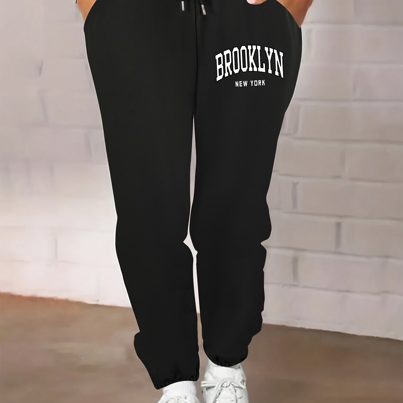 E-shop Damen Plus Size Weite Workout-Hosen – Übergroße Sport-Hosen für Fitness & Freizeit – Bequeme Lockere Hosen, Ganzjährig (Kein Trockner)